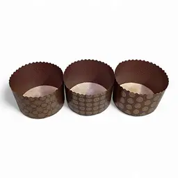 Форма паперова для паски промаслена Коричнева №29, 400 г 130х85 мм 50 шт. (1978544552) - мініатюра 3