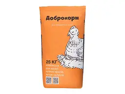 Комбікорм універсальний ДОБРОКОРМ 25кг 1-8 тижнів /крупа Ст арт НК-1