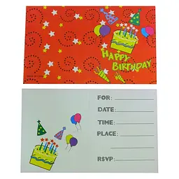 Запрошувальна листівка Happy Birthday