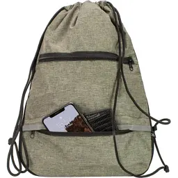 Сумка для взуття Cool For School з 2 блискавками з розширенням унісекс Коричнева (CF85759-07) - мініатюра 2