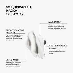 Зміцнювальна маска для волосся схильного до ламкості та випадіння Trichomax Triology. - мініатюра 2