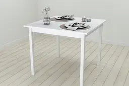 Стіл кухонний Ferrum-decor Дієго 75x90x90 Білий ДСП Біле 16мм (FRD-106311) - мініатюра 4