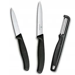 Набір для чищення овочів Victorinox Swiss Classic 3шт чорн 6.7113.33 - мініатюра 2