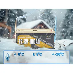 Акумулятор Power Queen LiFePO4 12V [12.8V/100Ah/1280Wh] [124766] - мініатюра 5