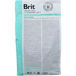 Сухий корм Brit VetDiets GF Cat Struvite для дорослих котів з куркою та горохом 2 кг - мініатюра 3