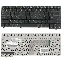 Клавіатура для ноутбука ASUS (A3(A/E/H/F/V) A4 A4000 A7 F5 G2 M9 R20 X50 Z8 Z8000) rus чорний шлейф праворуч