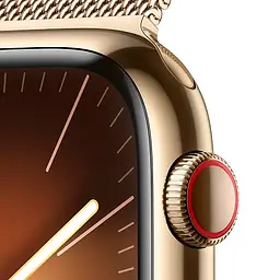 Смарт-годинник Apple Watch Series 9 GPS + Cellular 45mm Gold Stainless Steel with Gold Milanese Loop [MRMU3] [92679] - мініатюра 7