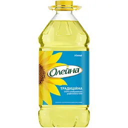 Уцінка. Олія соняшникова Олейна Традиційна рафінована 5 л (784240) 