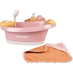 Ванна для пупса Smoby Toys Baby Nurse з аксесуарами терракотова пудра (7600220386)