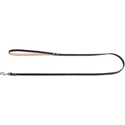 Повідець одинарний Collar, шкіра, непрошитий, XS, 122х0,8 см, чорний - мініатюра 2