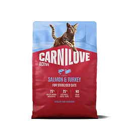 Сухий корм для стерилізованих котів Carnilove Active Salmon & Turkey Sterilised суперпреміум лосось та індичка 2 кг