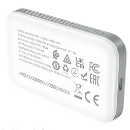 Портативний модем WiFi роутер Hoco HI41 150Mbps (Micro SIM) 2100 mAh White - мініатюра 5