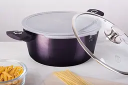Каструля з кришкою Berlinger Haus Purple Eclipse Collection 6.1 л фіолетова (BH 6630) - мініатюра 3