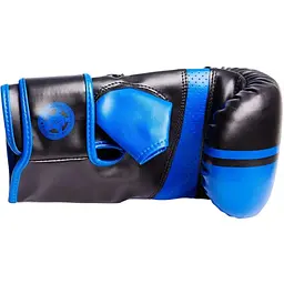 Рукавиці боксерські PowerPlay 3025 Black/Blue - M - мініатюра 3