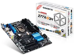 Материнська плата Gigabyte GA-Z77X-D3H (GA-Z77X-D3H) (Socket 1155, Intel Z77, ATX) Б/в,U1 - мініатюра 2