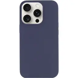 Чохол Silk (AA) NO LOGO with Magnetic Fit для Apple iPhone 16 Pro Max (6.9") Темно-синій / Midnight blue