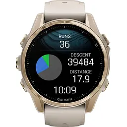 Смарт-годинник Garmin Fenix 8 AMOLED Sapphire 43mm Soft Gold with Fog Gray/Dark Sandstone Silicone Band (010-02903-10) [115093] - мініатюра 11