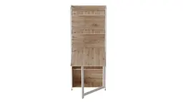 Стіл книжка з етажеркою Практик 2 Ferrum-decor 1555x640x990 Білий метал ДСП Дуб Сан-Марино 16 мм (FRD-104633) - мініатюра 2