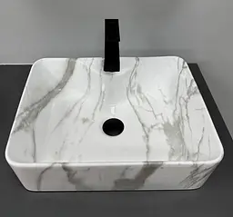 Умивальник VBI Forli накладний 48x38 см sand glossy VBI-011109 - мініатюра 3