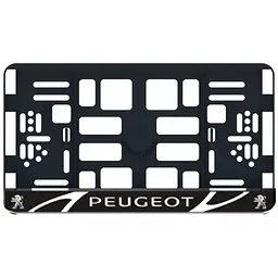Рамка номера Peugeot під Американський номер 300х150 мм Кольоровий Логотип