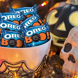 Печиво Oreo Orange Creme Chocolate Sandwich Cookies 30 Snack Packs 870 g - мініатюра 3
