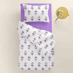 Дитяча постільна білизна в ліжечко PRINCESS CS4, фіолетовий (PrincessVioletta_DropViolet110x160_140) - мініатюра 2