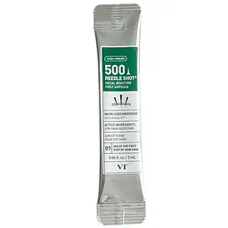 Стік інтенсивної бустерної сироватки зі спікулами 500 2 мл VT Cosmetics Reedle Shot 500 Facial Boosting First Ampoule - мініатюра 1