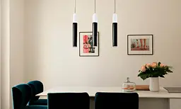 Світильник стельовий Brille підвісний тубус BL-466S/3*10W BK LED - мініатюра 2