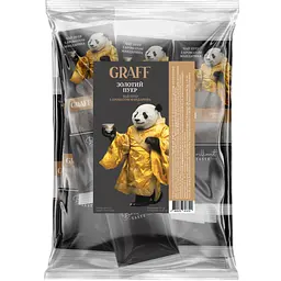 Чай пуер Graff з ароматом мандарина Gold Puer/Золотий Пуер у пакетиках 40 г (20х2 г) 