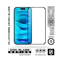 Скло захисне Armorstandart Icon 3D Apple iPhone 16 Plus Black (ARM78029) - мініатюра 2