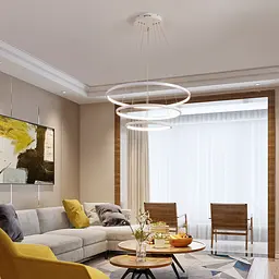 Світильник стельовий Brille підвісний світлодіодний BR-923S/3 LED 100W WH - мініатюра 10