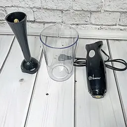 Ручний занурювальний блендер Domotec MS-5105 з мірною склянкою 400W (1756375627) - мініатюра 10