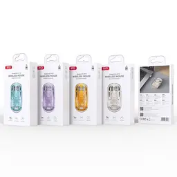 Комп'ютерна мишка XO M12 bluetooth wireless transparent mouse Синя - мініатюра 5