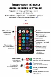 LED автолампи T10 з пультом ДК та стробоскопом RGB – кольорові габаритні світлодіодні лампи для авто - мініатюра 3