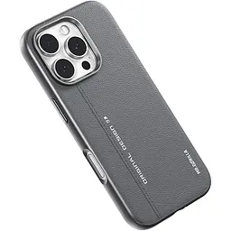 Чохол Blueo Leather with MagSafe для Apple iPhone 16 Pro Max Grey (B52-I16PMGRY) [115148] - мініатюра 2