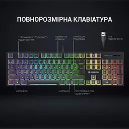 Клавіатура GamePro Blue Switch механічна (MK85B) - мініатюра 5