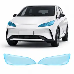 Антигравійна захисна бронеплівка за лекалами для BYD Dolphin I facelift 2025- оптика (фари та ПТФ)