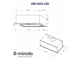 Витяжка Minola HBI 5025 I LED - мініатюра 11