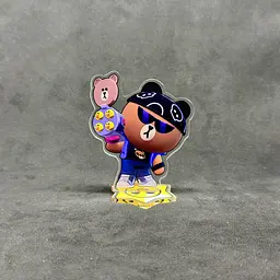 Акрилова колекційна фігурка Brawl Stars Line Friends El Brown 10 см - мініатюра 2