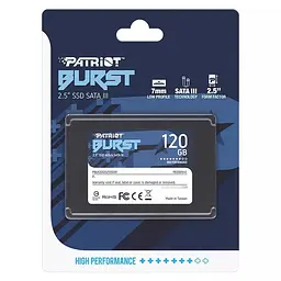 Накопичувач SSD Patriot Burst Elite 120GB 2.5" 7mm SATAIII TLC 3D (PBE120GS25SSDR) - мініатюра 2