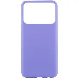 Чохол Silicone Cover Lakshmi (AAA) для Xiaomi Poco X6 Pro Бузковий / Dasheen