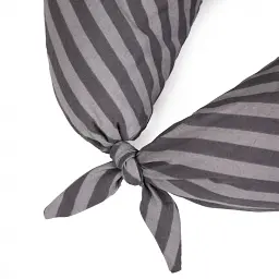 Подушка для вагітних та годування MirSon №5016 Color Line Stripe Gray 30х170 см сіра (2200010969764) - мініатюра 2