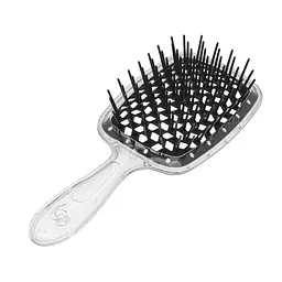 Гребінець щітка для волосся Superbrush Plus Hollow Comb Прозрачно-черный 85779