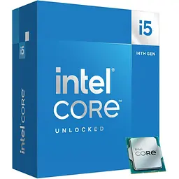 Процесор Intel Core i5 (LGA1700) i5-14600K, Box, 14x2.6 GHz (Turbo Boost 5.3 GHz, 20 потоков), UHD Graphics 770, L3 24Mb Smart Cache, Raptor Lake, 7 nm, TDP 125W, розблокований множник, система охолодження в комплекті не йде (BX8071514600K)