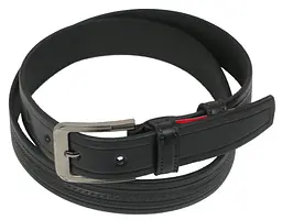 Ремінь під брюки Skipper 1052-35 натуральна шкіра 3,5 см Чорний - мініатюра 1