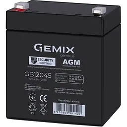 Акумулятор Gemix AGM 12V (12V/4.5Ah/54Wh) (GB12045) [112462] - мініатюра 1
