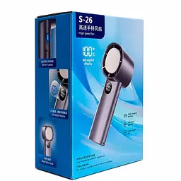 Портативний вентилятор High Speed Led Digital Display Fan - мініатюра 3