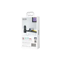Зарядний пристрій XO 1xUSB + кабель USB-A — USB-C TZ09 чорний (6920680873500) - мініатюра 3