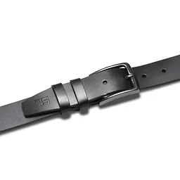 Ремінь чоловічий шкіряний Semi Line Black (P8230-0 L) - мініатюра 2
