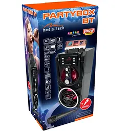 Акустична система 1.0 Media-Tech 18W, Bluetooth/FM/AUX/SD/USB/КАРАОКЕ чорна - мініатюра 6